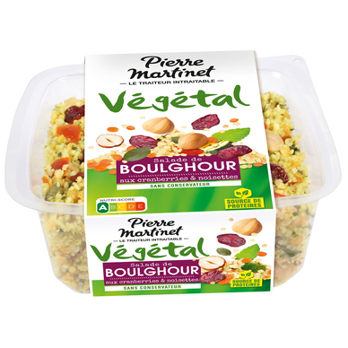 Salade de boulghour, lentilles, légumes et semoule de blé PIERREMARTINET 250g
