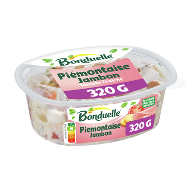 Salade piémontaise au jambon cuit supérieur et à la tomate fraiche BONDUELLE - 320g
