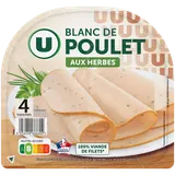 Blanc de Poulet aux herbes - x4 tranches, 120g