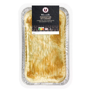 Parmentier de canard, 3 parts, 750g