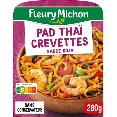 Plat cuisiné individuel Pad Thai aux Crevettes FLEURY MICHON - 280g