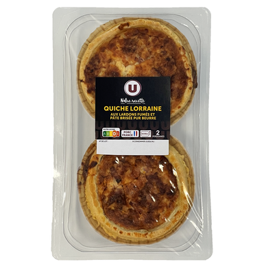 Quiche Lorraine, 2 pièces, 280g