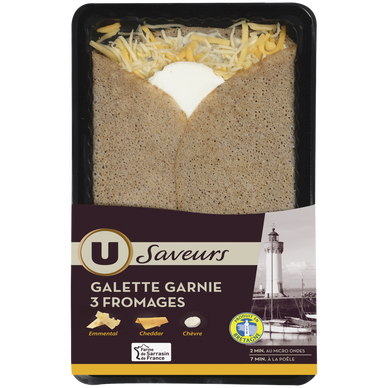 Galette garnie 3 fromages  195g