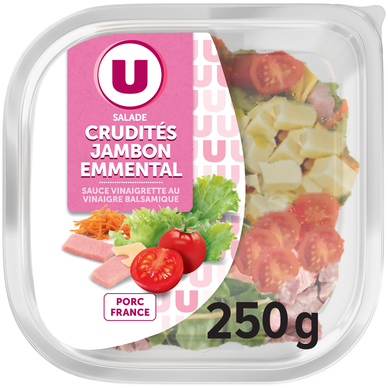 Salade Bol jambon crudité, 250g