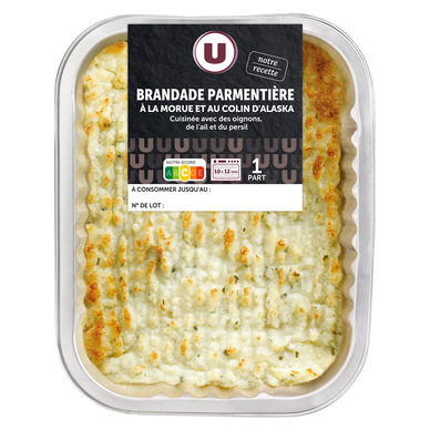 Brandade parmentière à la morue et au colin d'Alaska, 1 part, 300g