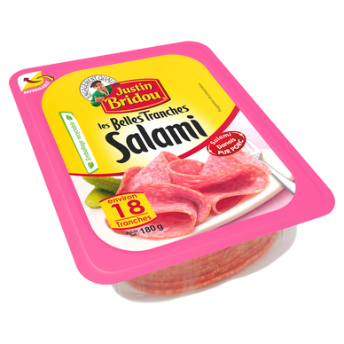Salami - JUSTIN BRIDOU - 180g - 18 tranches