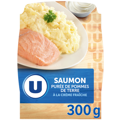 Plat cuisiné individuel Saumon purée de pommes de terre 300g