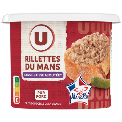 Rillettes du Mans Pur Porc Sans graisse ajoutée - 220g