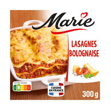 Plat cuisiné individuel Lasagne bolognaise MARIE, 300g