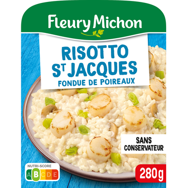Plat cuisiné individuel Risotto St Jacques Poireaux FLEURY MICHON - 280g