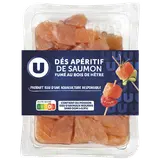 Dés de saumon fumé nature,  100g