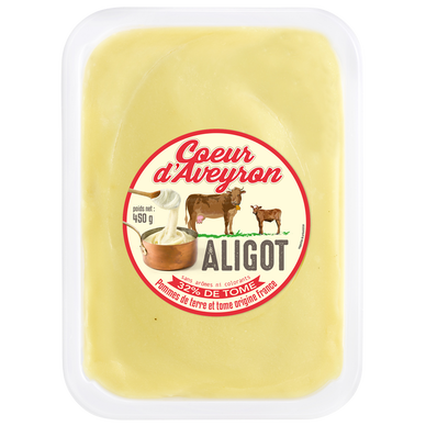 Aligot 32% base de pomme de terre COEUR D'AVEYRON, 2 parts, 450g