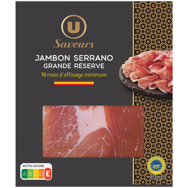 Jambon Serrano grande réserve 18 mois d'affinage minimum - 80g