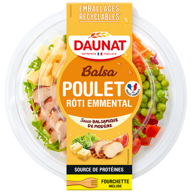 Salade la Balsa poulet rôti emmental DAUNAT 250g