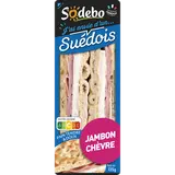 Sandwich suédois jambon cuit et fromage de chèvre SODEBO, 135g