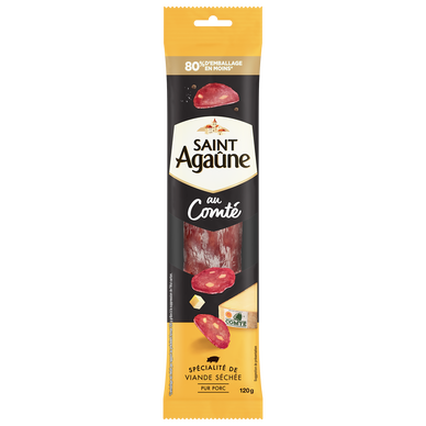 Saucisson de viande séchée Comté SAINT AGAUNE - 120g