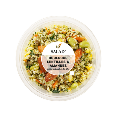 Boulgour fin lentilles & légumes - concassé avocats, 1 part, 280g