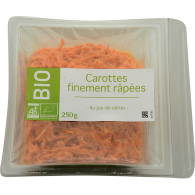 Carottes râpées au jus de citron BIO, 1 part, 250g