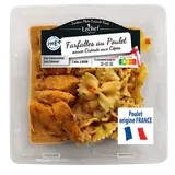 Farfalles au poulet sauce crémée aux cèpes LECHEF, 1 part, 300g