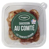 Bol de saucisson sec au comté, VPF, GOURMETS CHARCUTIERS, 120 tranchesenviron, 90g