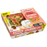 Plateau Nordique saumon fumé fèves edamame sauce citron DAUNAT 320g