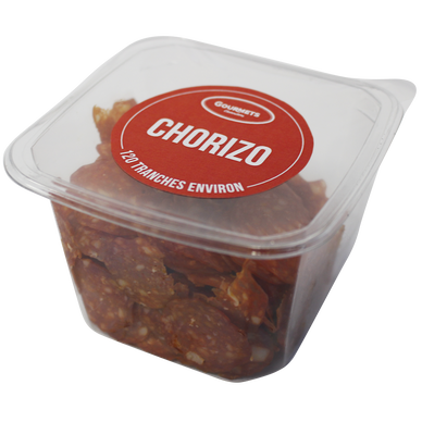 Bol de chorizo, GOURMETS CHARCUTIERS, 120 tranches environ, 90g