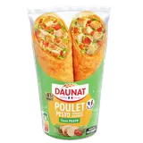 Sandwich wrap be wrappy poulet rôti, tomates marinées et sauce pesto DAUNAT, 190g