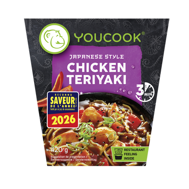 Filet de poulet, sauce épicée à la japonaise et nouilles YOUCOOK 420g