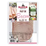 Bacon de porc salé et fumé BAHIER 10 tranches 100g