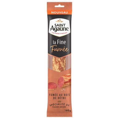 Saucisson de viande séchée La Fine fumée SAINT AGAUNE - 160g