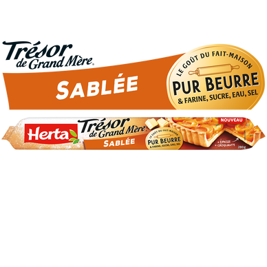 Pâte sablée pur beurre trésor de grand mère HERTA 280g