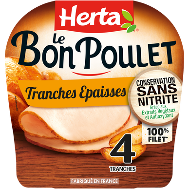 Tranches Epaisses Poulet HERTA 4x140g