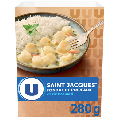 Saint-Jacques aux Poireaux et Riz U 280g