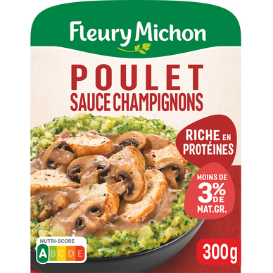 Poulet rôti écrasé pomme de terre brocolis FLEURY MICHON 300G