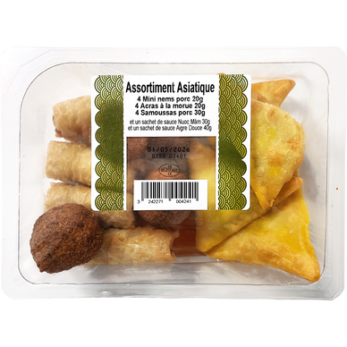 Assortiment asiatique + sauces, 350g
