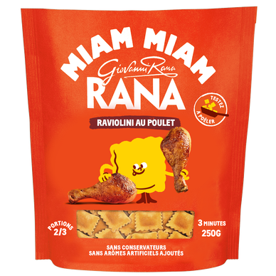Pâtes fraîches Raviolini au Poulet RANA 250g