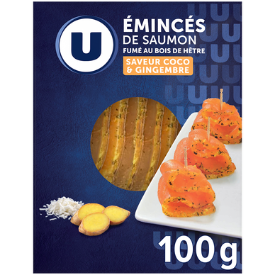Emincés saumon fumé coco gingembre - 100g