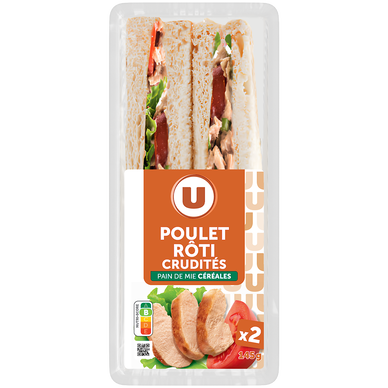 Club poulet crudités U 145g