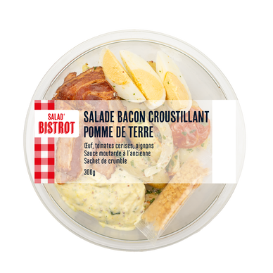 Salad'bistrot pomme de terre bacon croustillant, 1 part, 300g
