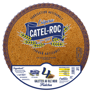 Galettes de blé noir fraiches x4, CATEL ROC, 250g