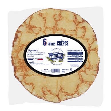 6 Petites crêpes de froment Fraiches, CATEL ROC,200g