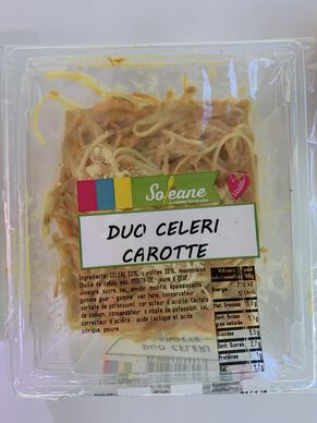 Duo de céleri et carotte, SOLEANE, barquette de 230g