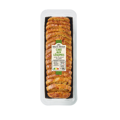 Cake légumes pointe de piment d'espelette, QUALITÉ TRAITEUR, 230g