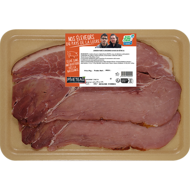 Jambon fumé 100% Pays de Loire BBC VPF 2tr +/-240G PE*