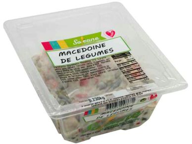 Macédoine de legumes, SOLEANE, barquette de 230g