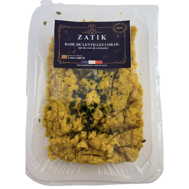 Dahl de lentilles corails et lait de coco ZATIK 400g - 1 part
