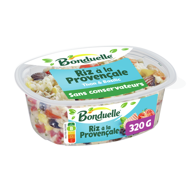 Salade Riz à la Provençale au thon et au basilic BONDUELLE, 320g