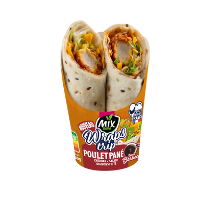 Sandwich Wrap trip mix poulet pané sauce barbecue MIX BUFFET 180g