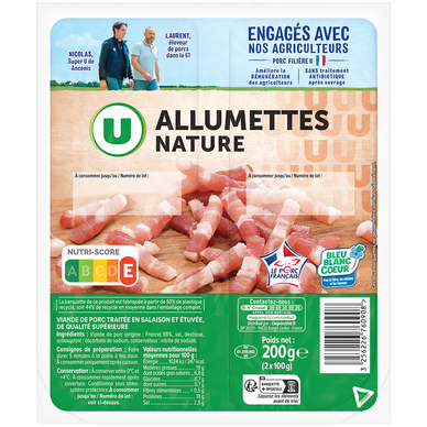 Allumettes nature - 2x100g