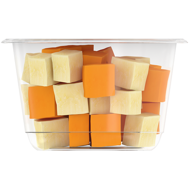 Dés de Mimolette et Edam au lait pasteurisé  24% de MG, 150g